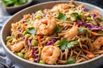 Lean Shrimp Peanut Soba Salad recipe from Macro Plate Co.