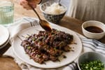Grilled Lean Beef Teriyaki Skewers recipe from Macro Plate Co.