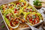 Loaded Paneer Tikka Lettuce Cups recipe from Macro Plate Co.