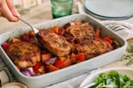 Lean Smoked Paprika Pork Chops Tray recipe from Macro Plate Co.