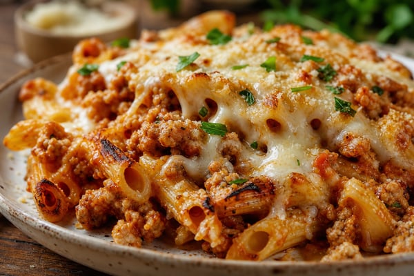 Grilled High-Protein Pasta With Turkey Meat Sauce Grilled High-Protein Pasta With Turkey Meat Sauce recipe from Macro Plate Co.