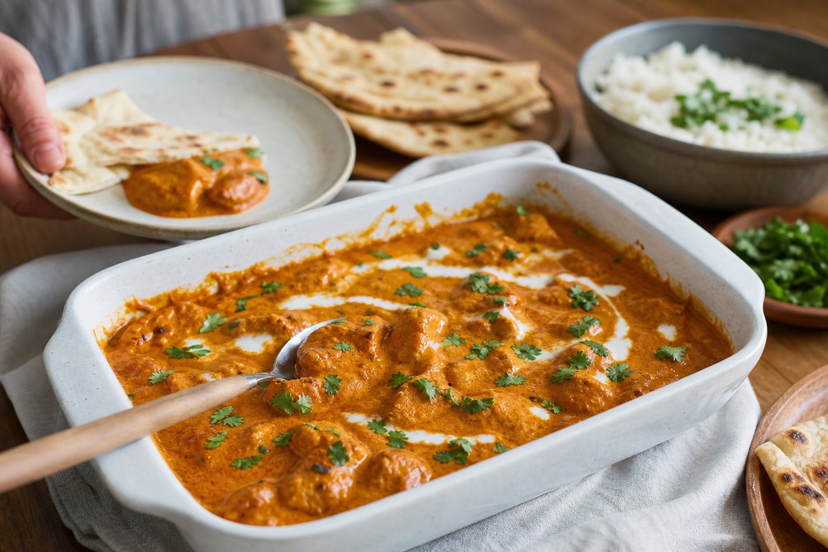 Crowd-Pleasing Kid-Safe Mild Butter Chicken Tray Crowd-Pleasing Kid-Safe Mild Butter Chicken Tray recipe from Little Fork Academy