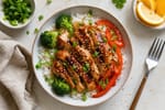 Mild Teriyaki Chicken Rice Bowls recipe from Little Fork Academy