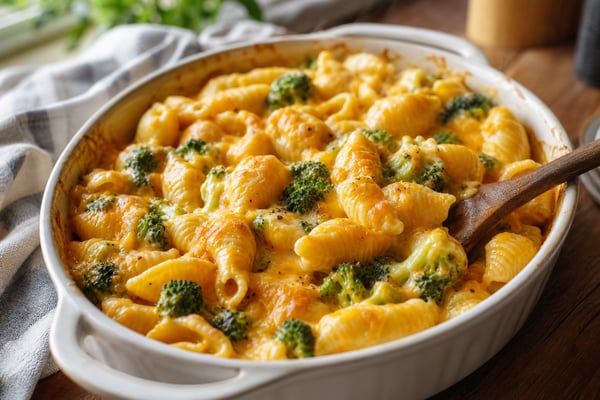 Mild Cheesy Broccoli Pasta Shells Mild Cheesy Broccoli Pasta Shells recipe from Little Fork Academy
