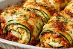 Zucchini Zucchini Lasagna Roll-Ups recipe from Carb Smart Table