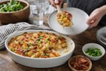 No-Bun Loaded Cauliflower Casserole recipe from Carb Smart Table