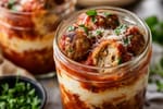 Grab-and-Go Turkey Meatball Marinara Jars recipe from Sunday Box Kitchen