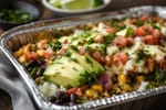 Grab-and-Go Veggie Packed Burrito Bowl Trays recipe from Sunday Box Kitchen