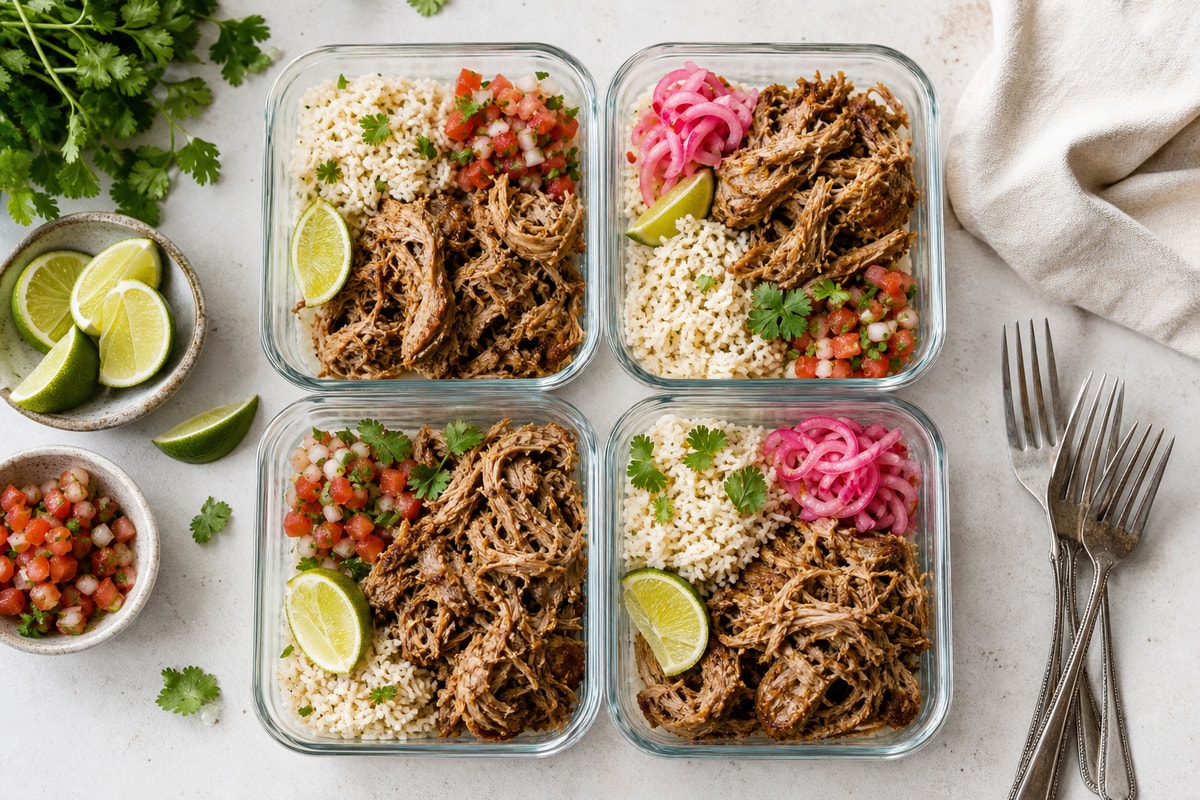 Tray Pork Carnitas Portion Packs recipe from Sunday Box Kitchen