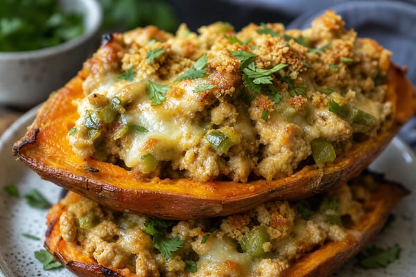 Batch Green Chile Turkey Sweet Potato recipe from Sunday Box Kitchen