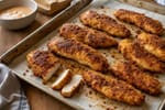 Tray Crispy Oven Chicken Tender Trays recipe from Sunday Box Kitchen