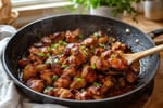 15-Minute Honey Sriracha Chicken Thigh Bites recipe from Quarter Hour Table