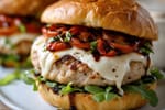 15-Minute Caprese Turkey Burgers recipe from Quarter Hour Table