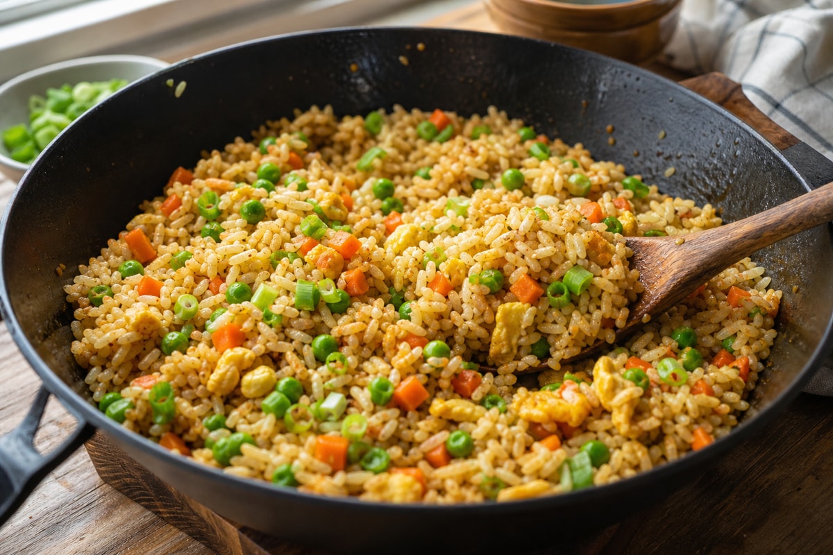 Weeknight 10-Minute Veggie Fried Rice Weeknight 10-Minute Veggie Fried Rice recipe from Quarter Hour Table