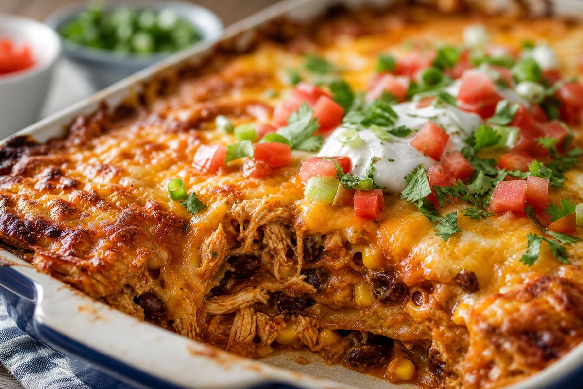 Chicken Taco Casserole recipe from Pebble Plate Kids