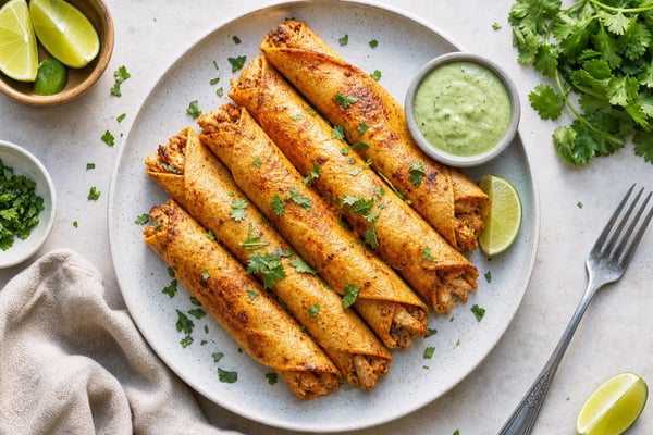 Chicken Taquitos recipe from Pebble Plate Kids
