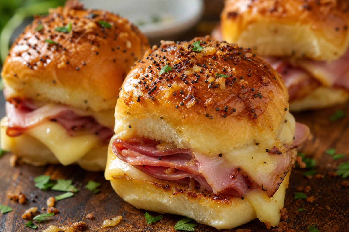 Ham and Cheese Sliders recipe from Pebble Plate Kids