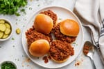 Slow Cooker Sloppy Joes recipe from Pebble Plate Kids