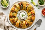 Taco Crescent Ring recipe from Pebble Plate Kids