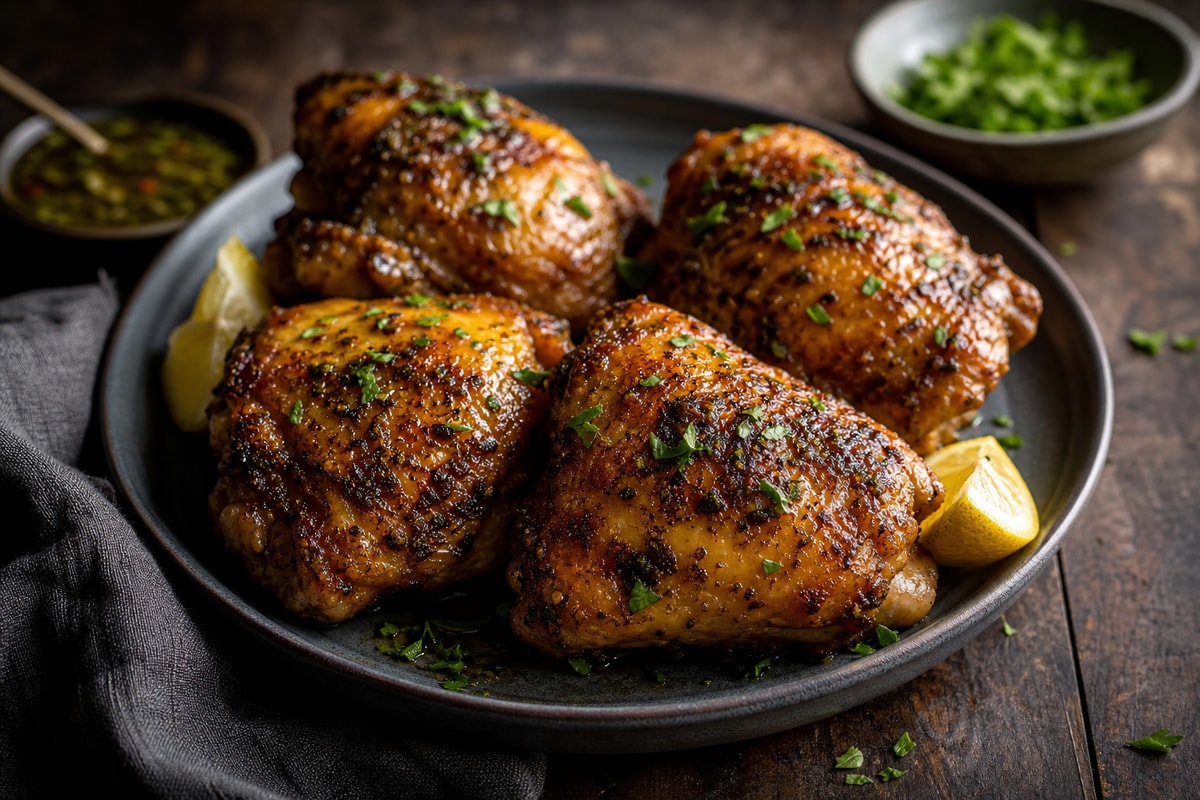 Air Fryer Chicken Thighs Air Fryer Chicken Thighs recipe from The Snap Skillet