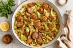 Chicken Sausage and Cabbage Skillet recipe from The Snap Skillet