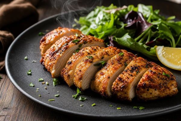 Crispy Air Fryer Chicken Breast recipe from The Snap Skillet