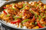 One-Skillet Sweet Chili Chicken recipe from The Snap Skillet
