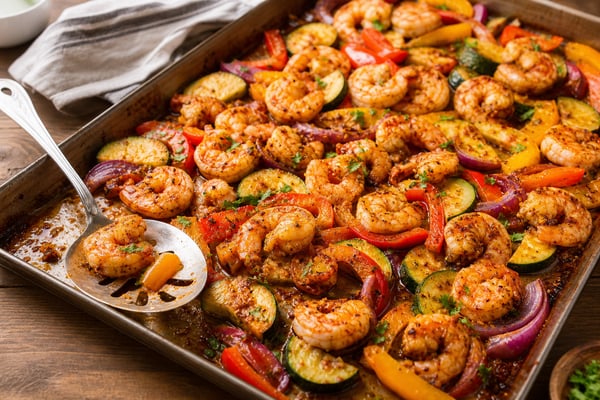 Sheet Pan Shrimp recipe from The Snap Skillet
