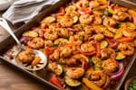 Sheet Pan Shrimp recipe from The Snap Skillet