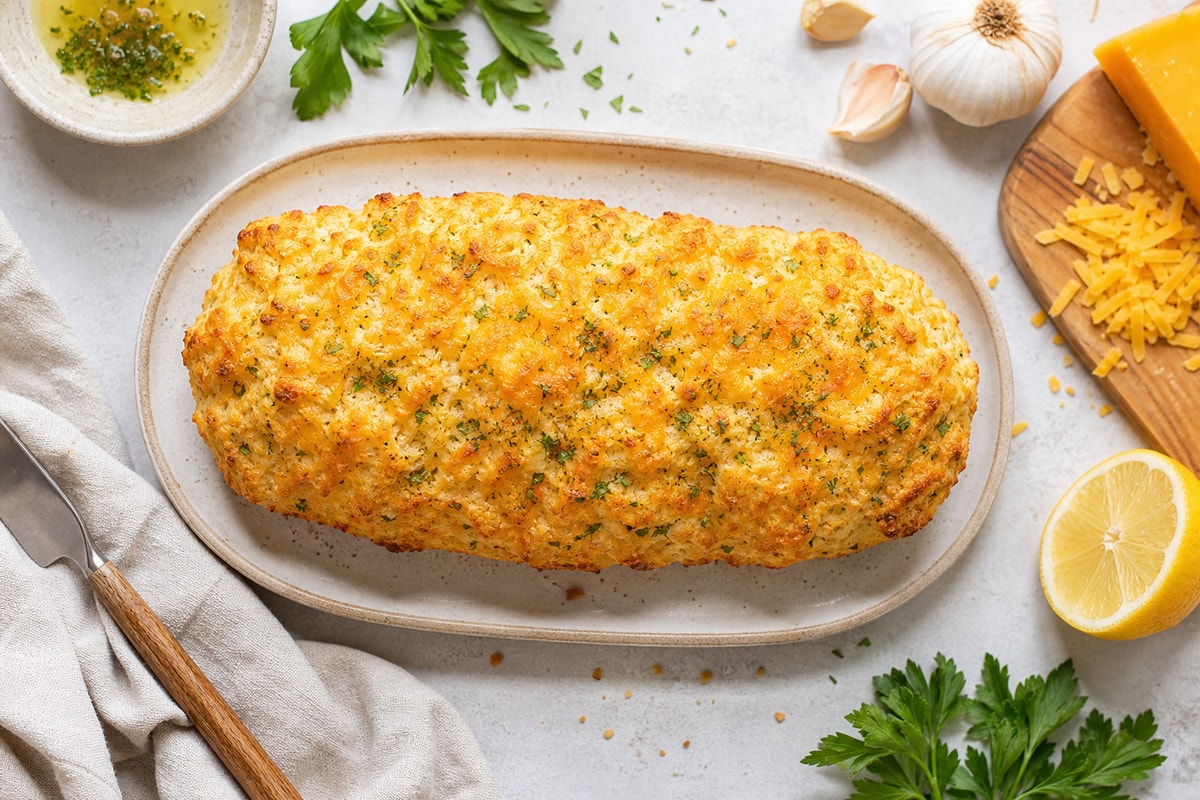 Cheddar Bay Biscuit Bread recipe from Sunrise & Crumb