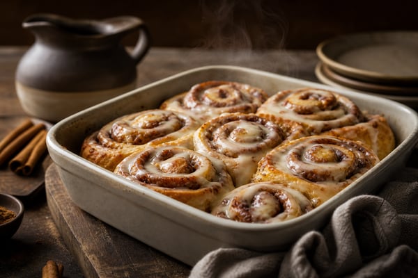 Cinnamon Rolls recipe from Sunrise & Crumb