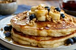 Oat Milk Pancakes recipe from Sunrise & Crumb