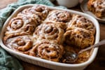 Soft Gingerbread Cinnamon Rolls recipe from Sunrise & Crumb
