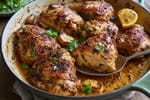 Spanish Garlic Chicken recipe from Sunrise & Crumb