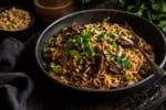 Caramelized Beef and Peanut Noodles recipe from Thrifty Thyme
