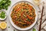 Shanghai Fried Noodles recipe from Thrifty Thyme