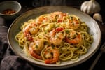 Shrimp Scampi Pasta recipe from Thrifty Thyme