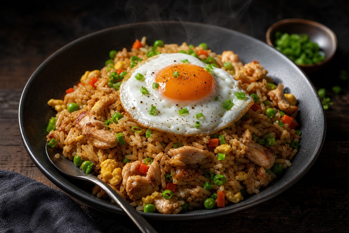 Takeout-Style Chicken Fried Rice Takeout-Style Chicken Fried Rice recipe from Thrifty Thyme