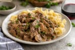 Beef Stroganoff recipe from The Verdant Spoon