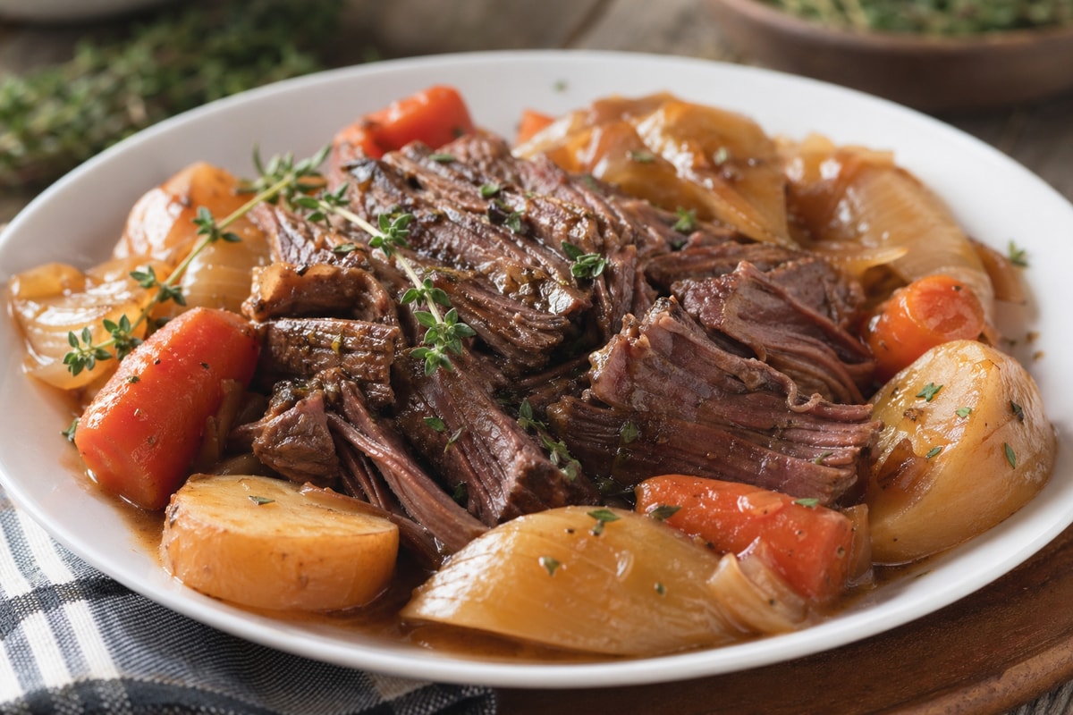 Instant Pot Pot Roast recipe from The Verdant Spoon