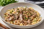 Slow Cooker Beef Stroganoff with Fresh Herbs recipe from The Verdant Spoon