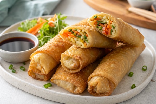 Vegetable Egg Rolls recipe from The Verdant Spoon