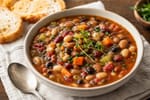 Vegetarian 15 Bean Soup recipe from The Verdant Spoon