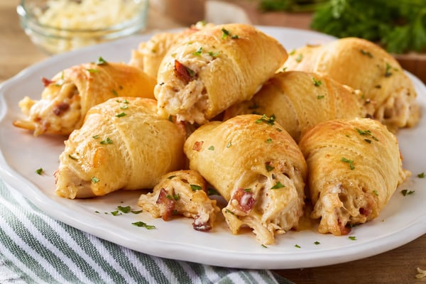 White BBQ Chicken Crescent Bites recipe from The Verdant Spoon