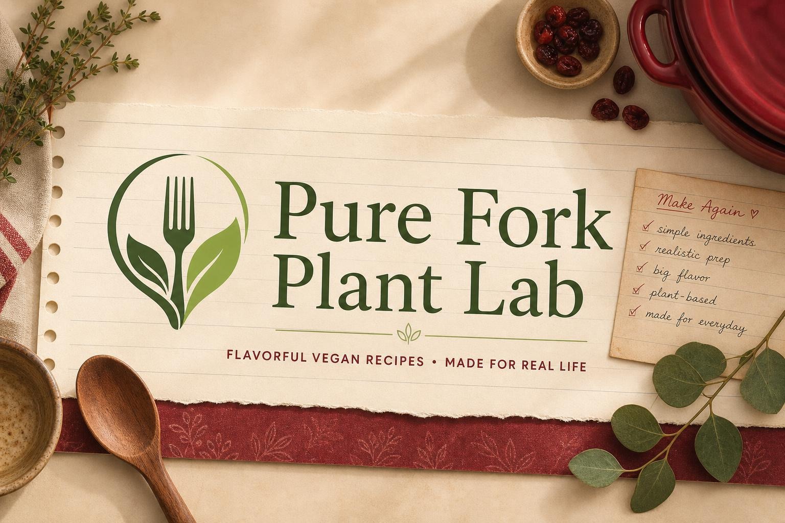Pure Fork Plant Lab creator kitchen