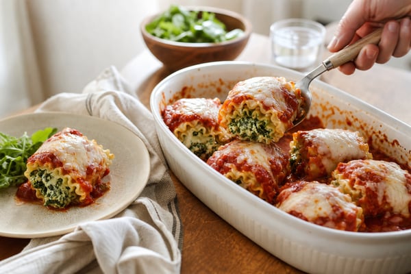 Spinach Lasagna Roll-Ups Spinach Lasagna Roll-Ups recipe from Freezer Meals Hub