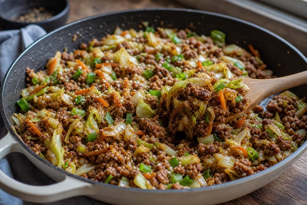Keto Egg Roll Bowl recipe from Keto Table