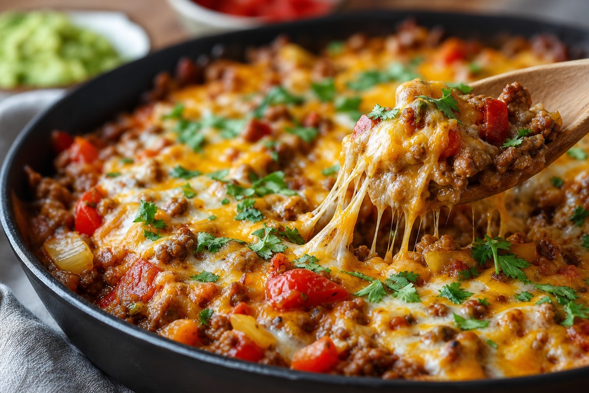 One-Pan Keto Taco Skillet One-Pan Keto Taco Skillet recipe from Keto Table