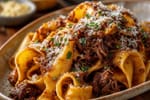 Hand-Cut Hand-Cut Pappardelle Short Rib Ragu recipe from Copper Ladle Studio