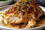Sommelier-Style Caramelized Shallot Foie Style Chicken recipe from Copper Ladle Studio